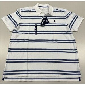 NWT Men's IZOD Striped Short Sleeve Polo, XL